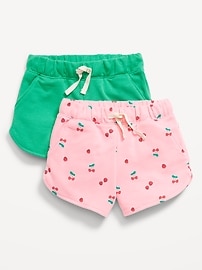 Image number 1 showing, French-Terry Shorts 2-Pack for Toddler Girls