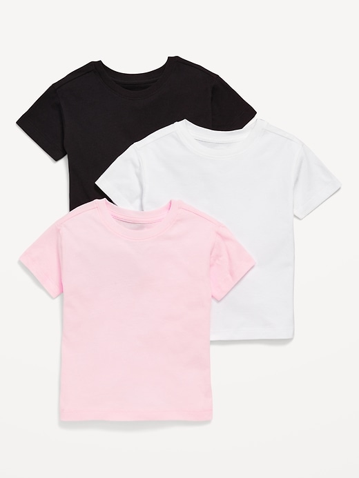 View large product image 1 of 2. Short-Sleeve T-Shirt Variety 3-Pack for Toddler Girls