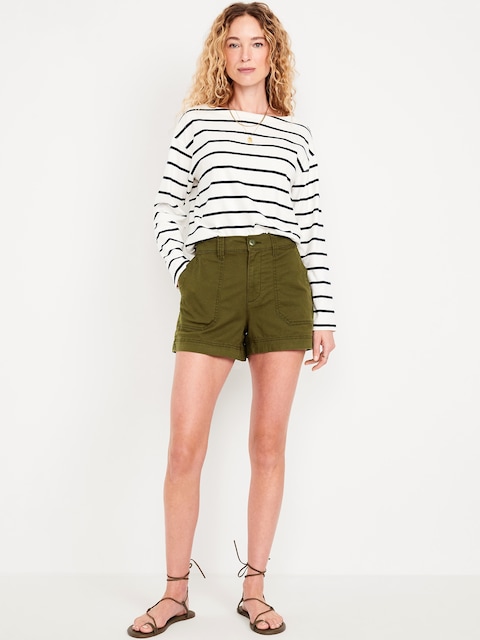 High-Waisted OGC Chino Shorts -- 3.5-inch inseam