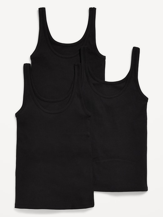 View large product image 1 of 3. 3-Pack Ribbed Tank Top