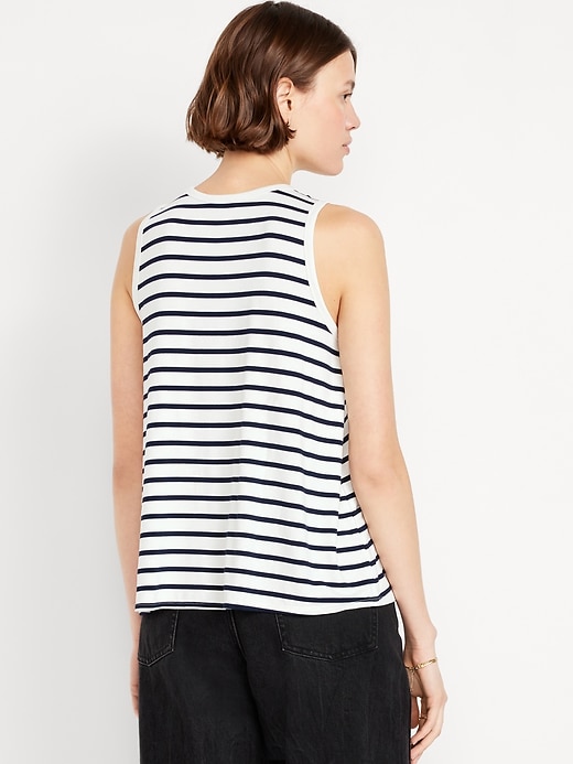 Image number 2 showing, Luxe Sleeveless High-Neck Top