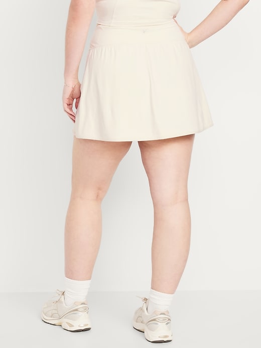 Image number 5 showing, High-Waisted PowerSoft Faux-Wrap Skort