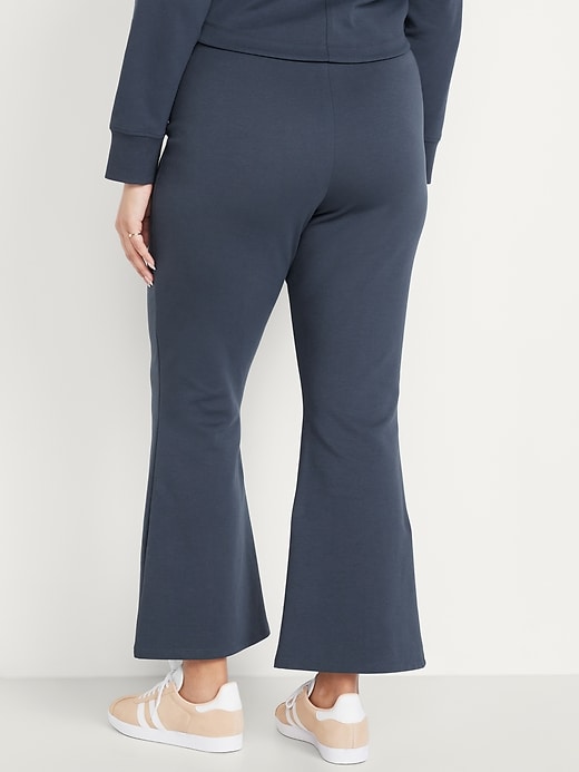 Image number 7 showing, High-Waisted Dynamic Fleece Crop Kick Flare Pants