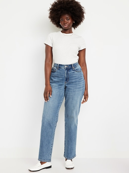 L'image numéro 3 présente Jean OG profilé ample à taille haute