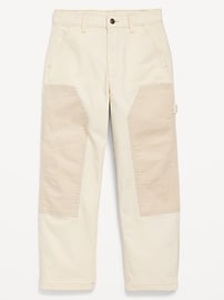 View large product image 4 of 4. Loose High-Waisted Carpenter Pants for Girls