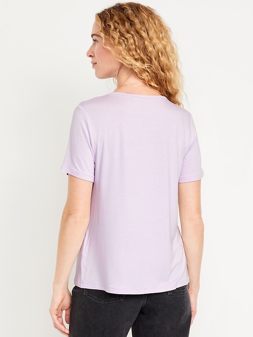 Image number 2 showing, Luxe V-Neck T-Shirt