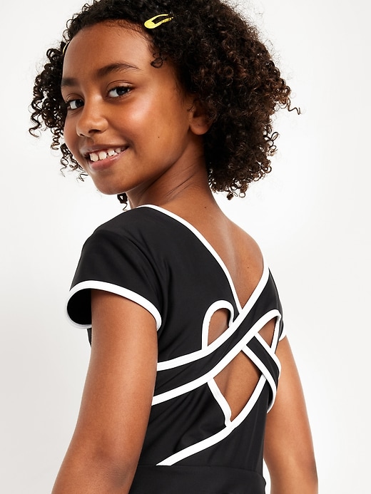 Image number 4 showing, PowerSoft Heart-Shaped Back Athletic Dress for Girls
