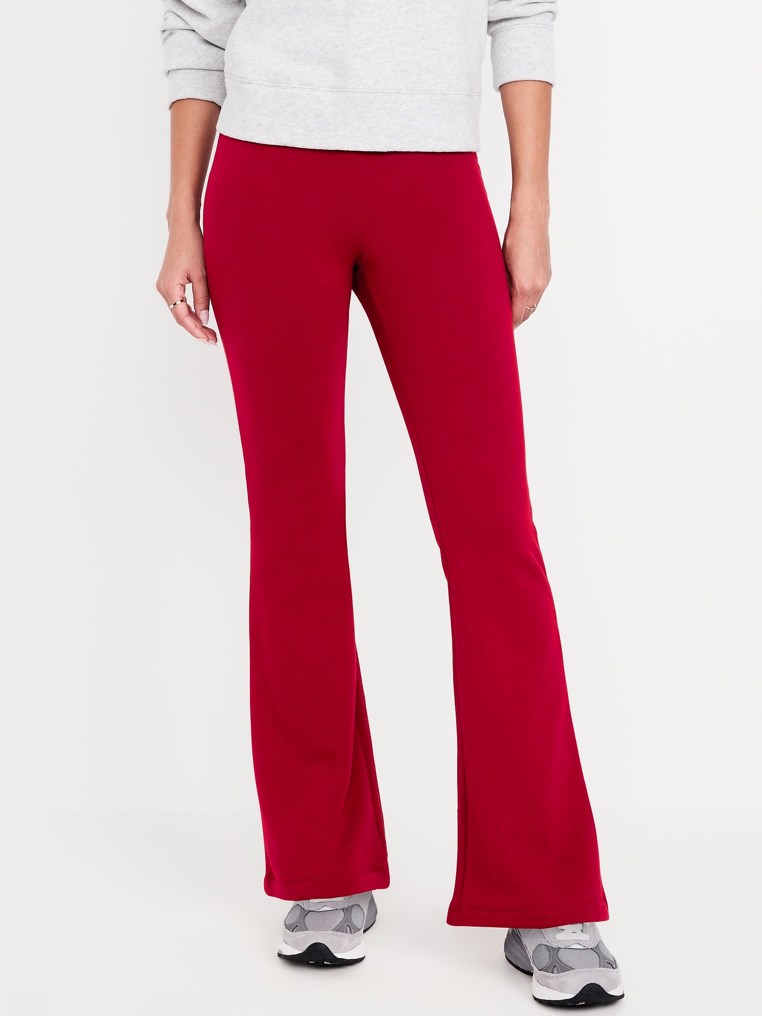 High-Waisted Fleece-Lined Flare Leggings