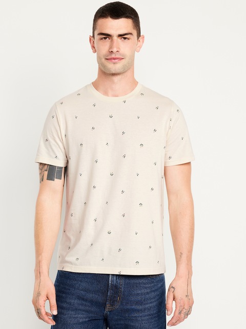Crew-Neck T-Shirt - Blue