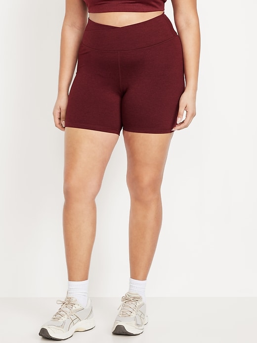 Image number 6 showing, Extra High-Waisted CloudComfy Biker Shorts -- 6-inch inseam