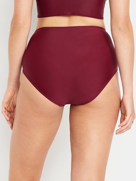 Image number 6 showing, Matte High-Waisted Bikini Swim Bottoms