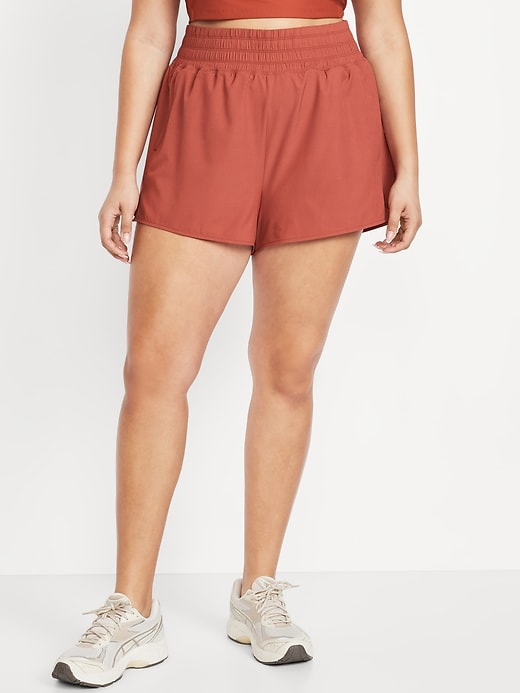 Image number 6 showing, Extra High-Waisted Crinkle Run Shorts -- 3-inch inseam