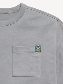 View large product image 4 of 4. Oversized Short-Sleeve Pocket T-Shirt for Boys