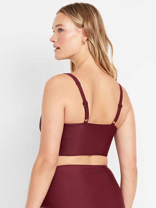 Image number 6 showing, Matte Longline Balconette Swim Top