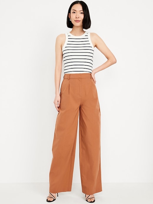 Image number 1 showing, Extra High-Waisted Taylor Super Wide-Leg Trouser Pants