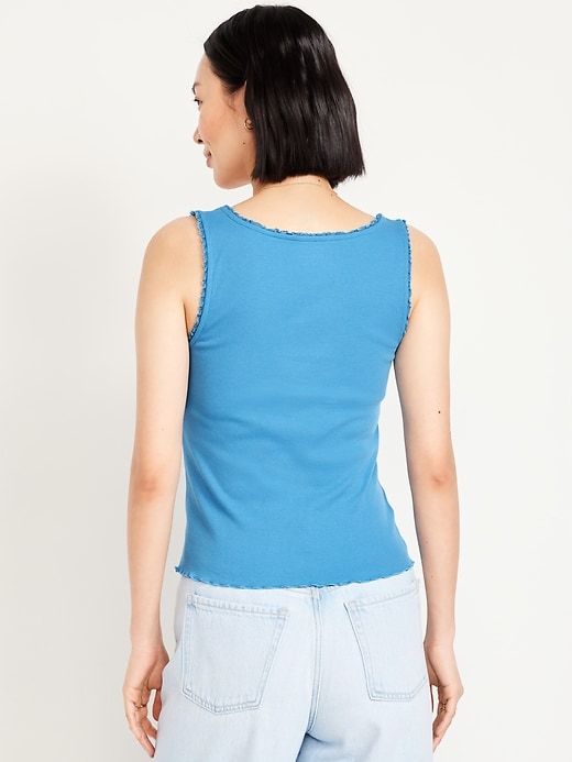 Image number 2 showing, Ribbed Cinched-Front Tank Top