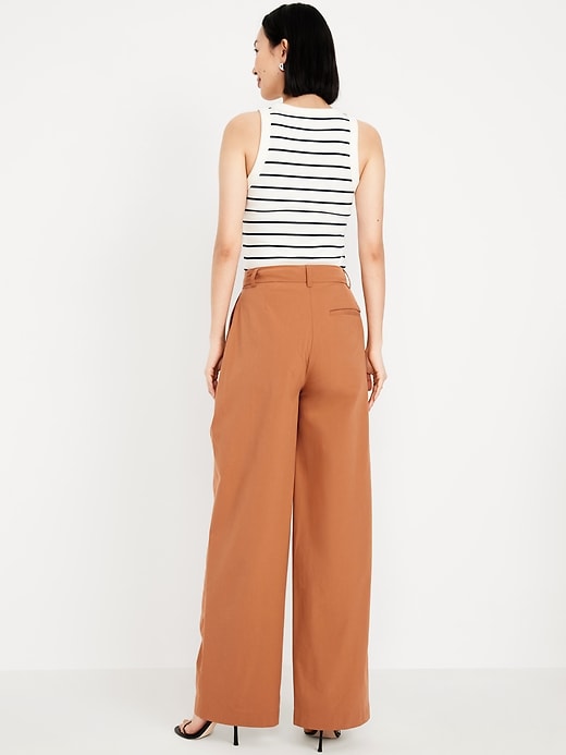 Image number 6 showing, Extra High-Waisted Taylor Super Wide-Leg Trouser Pants