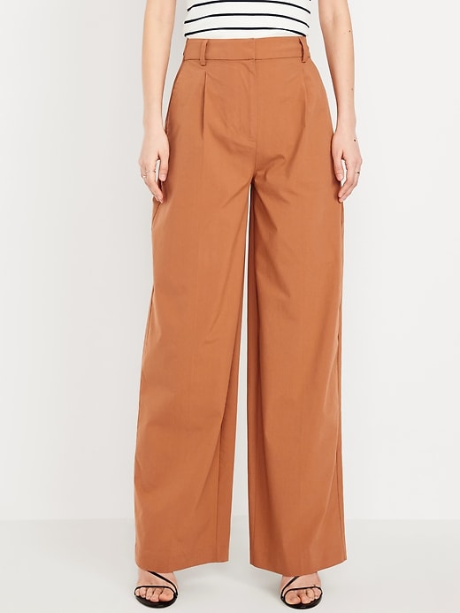 Image number 5 showing, Extra High-Waisted Taylor Super Wide-Leg Trouser Pants