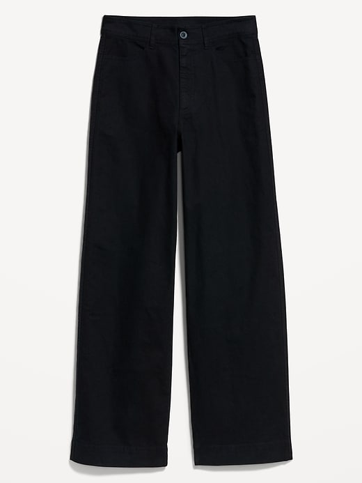 Image number 8 showing, Extra High-Waisted Mariner Wide-Leg Pants