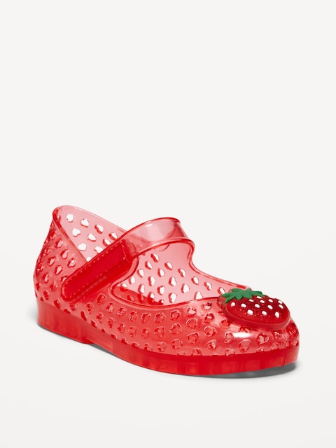 Fruity Scented Jelly Mary-Jane Flats for Toddler Girls