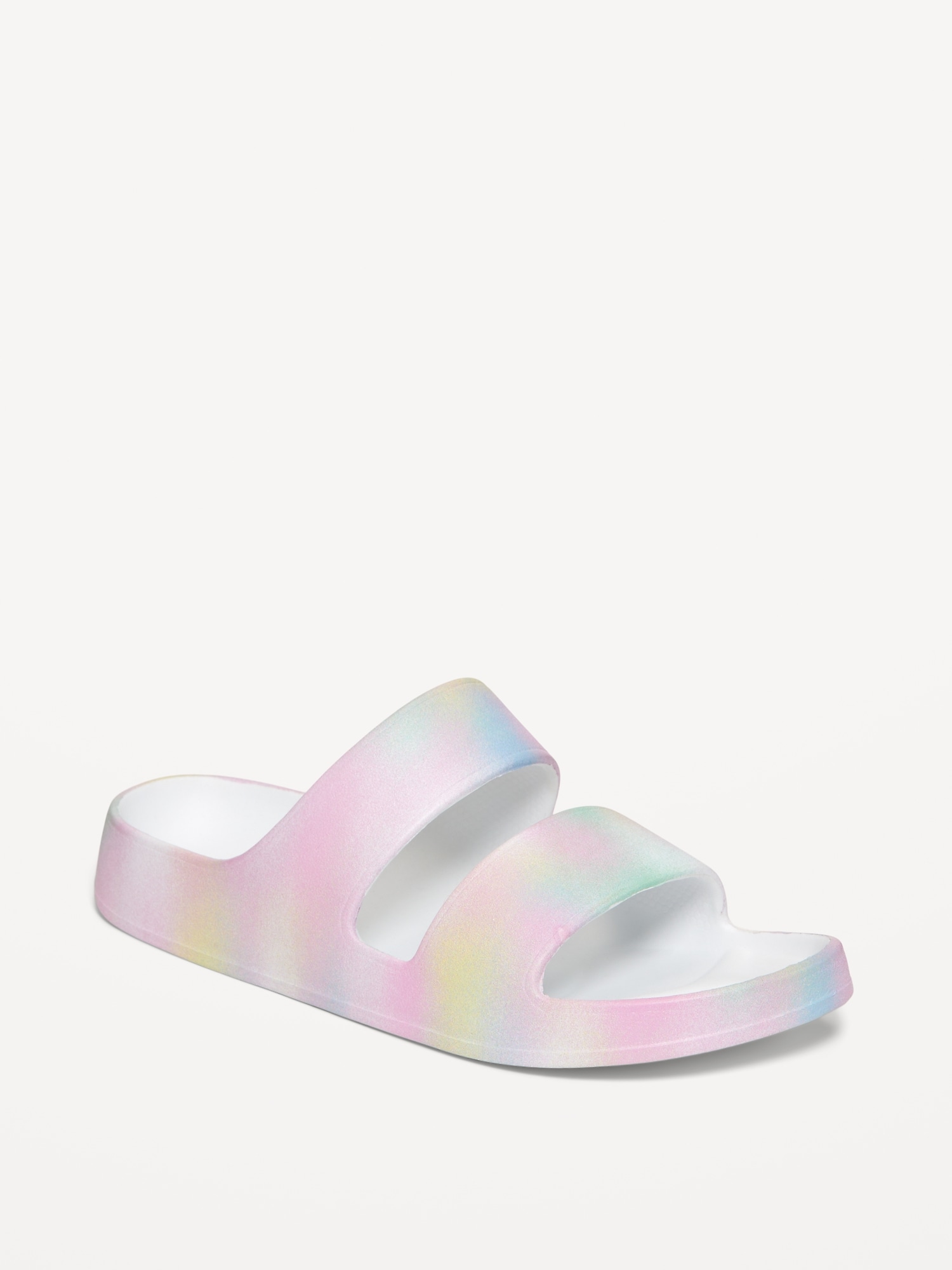 Double-Strap Slide Sandals for Girls (Partially Plant-Based)