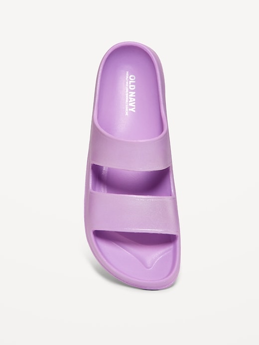 View large product image 2 of 4. Double-Strap Slide Sandals for Girls (Partially Plant-Based)