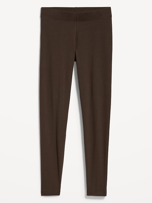 L'image numéro 4 présente Legging tendance à taille haute en jersey à superposer