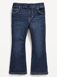 Image number 2 showing, Wow High-Waisted Flare-Leg Pull-On Jeans for Toddler Girls