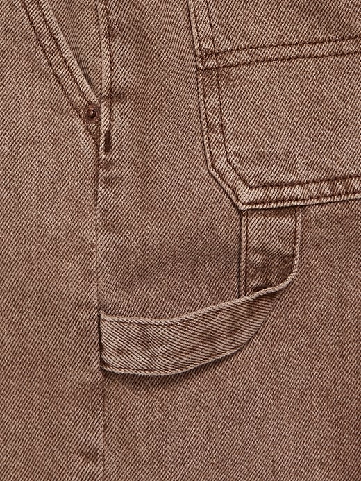 Image number 5 showing, Knee Length Baggy Carpenter Jean Shorts for Boys