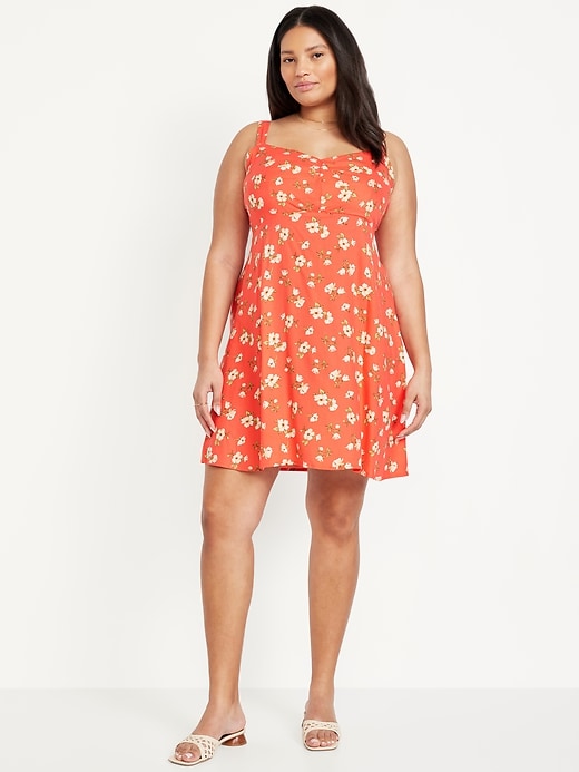 Image number 6 showing, Fit & Flare Crepe Mini Dress
