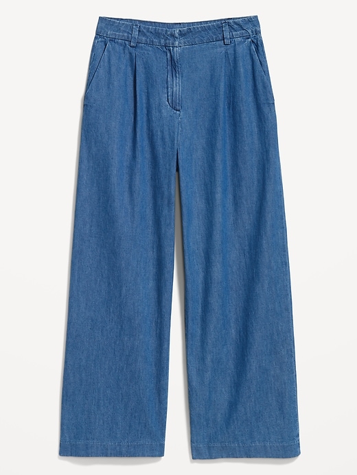 Image number 8 showing, Extra High-Waisted Taylor Super Wide-Leg Trouser Pants