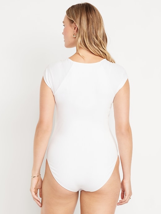 Image number 6 showing, Double-Layer Cinched Bodysuit