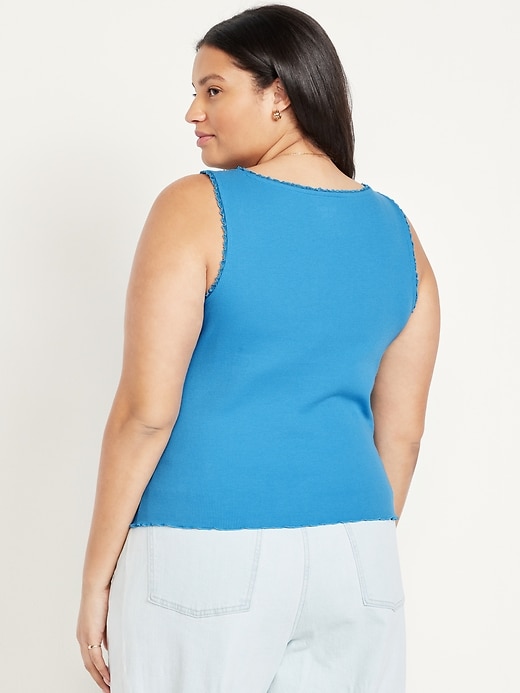 Image number 8 showing, Ribbed Cinched-Front Tank Top