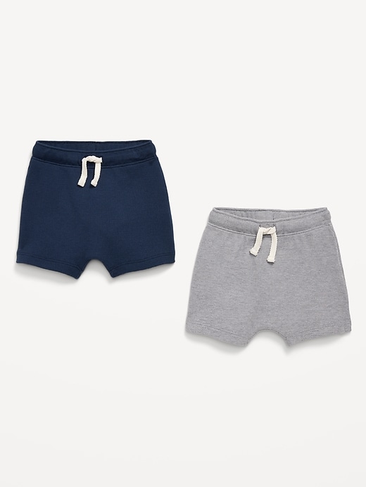 View large product image 2 of 2. Pull-On Waffle-Knit Shorts 2-Pack for Baby