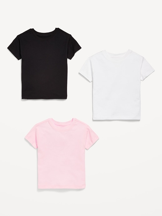 View large product image 2 of 2. Short-Sleeve T-Shirt Variety 3-Pack for Toddler Girls