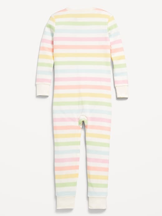 View large product image 2 of 2. Unisex Snug-Fit 2-Way-Zip Pajama One-Piece for Toddler & Baby