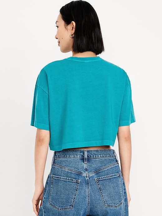 Image number 2 showing, Oversized Cropped T-Shirt