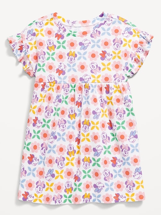 View large product image 2 of 2. Licensed Graphic Short-Sleeve Ruffled Dress for Toddler Girls