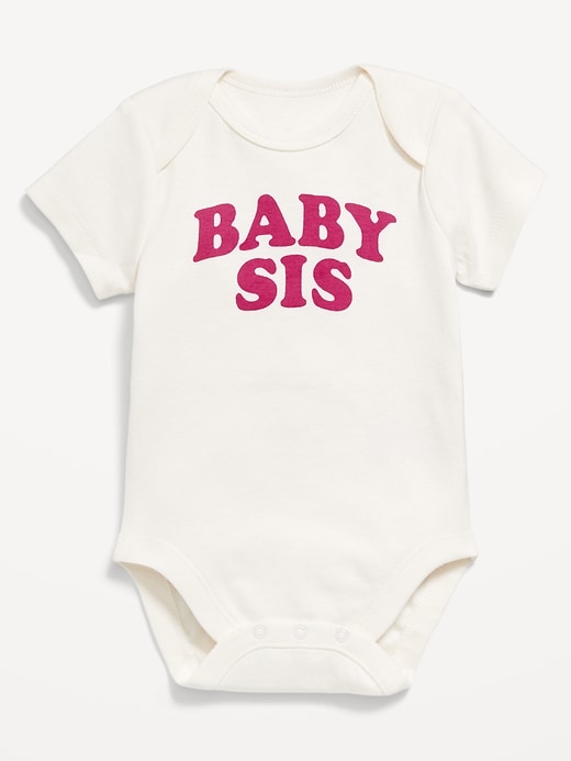 View large product image 1 of 1. Short-Sleeve Graphic Bodysuit for Baby