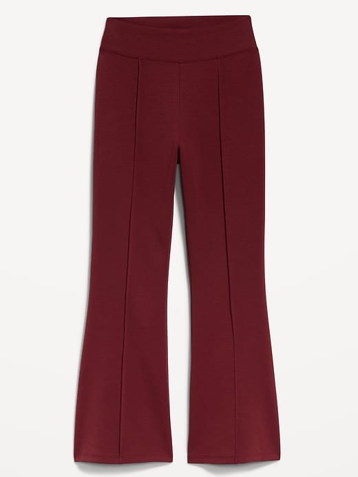 Image number 8 showing, High-Waisted Dynamic Fleece Crop Kick Flare Pants