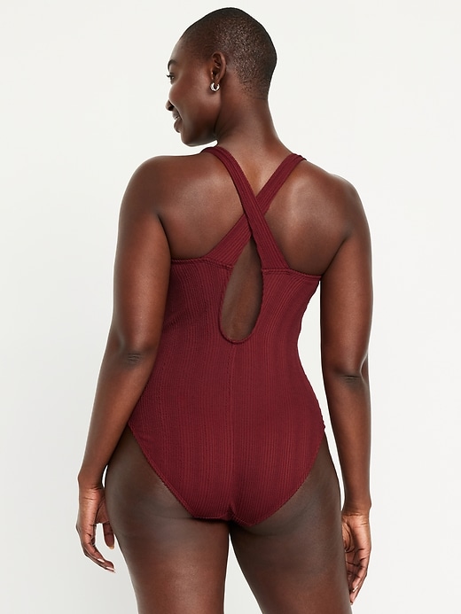 Image number 6 showing, Ribbed One-Piece Swimsuit