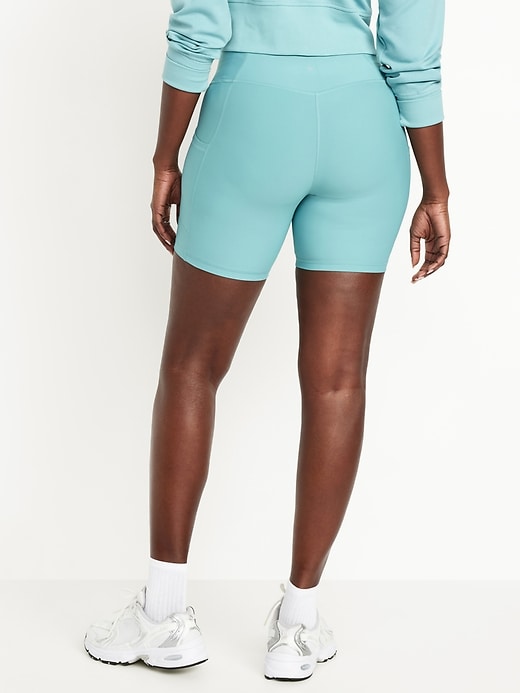 Image number 5 showing, PowerSoft Pocket Biker Shorts -- 6-inch inseam