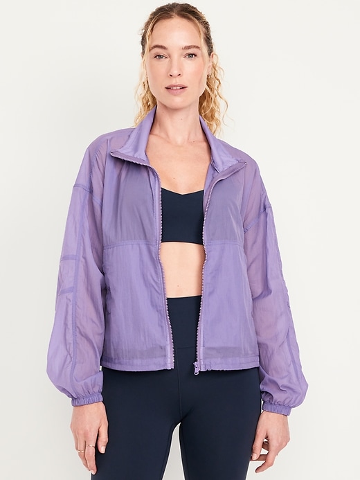 Image number 1 showing, Nylon Performance Zip Jacket