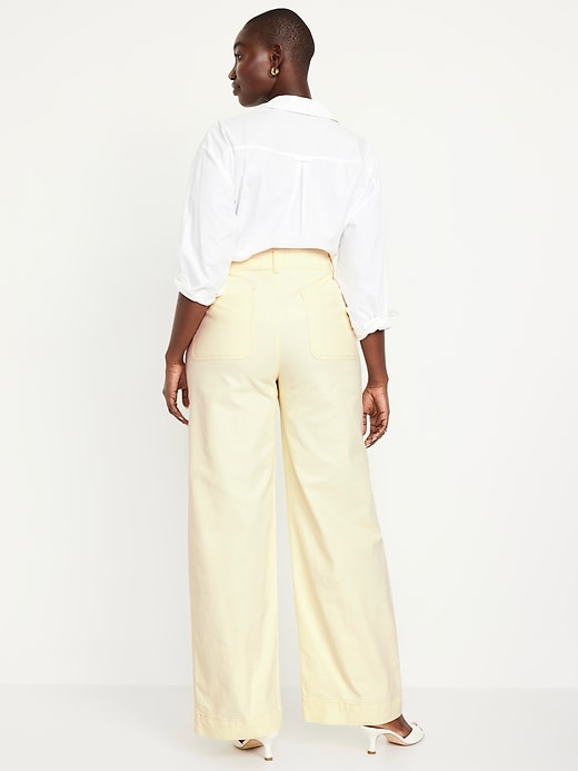 Image number 5 showing, Extra High-Waisted Mariner Wide-Leg Pants