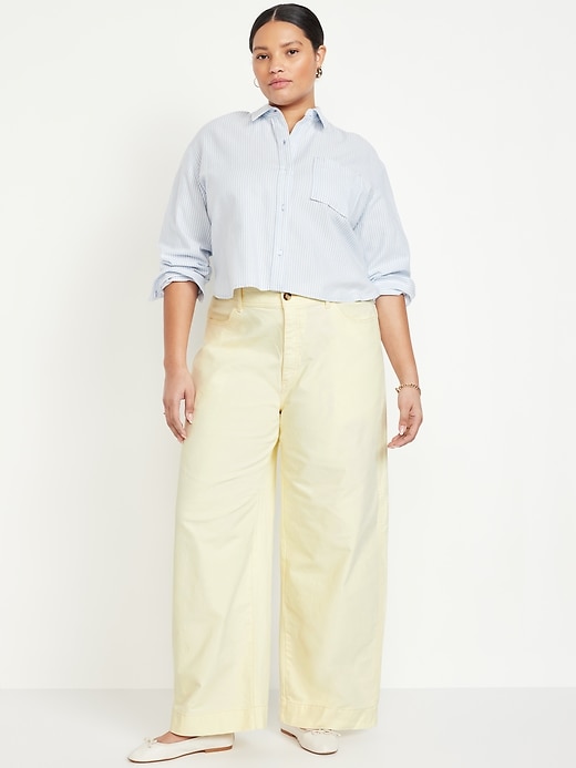 Image number 6 showing, Extra High-Waisted Mariner Wide-Leg Pants