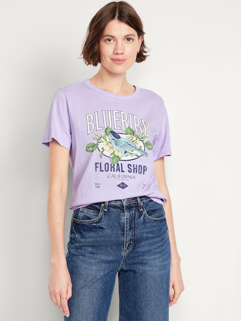 EveryWear Crew-Neck Graphic T-Shirt