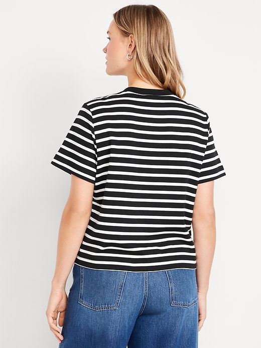 Image number 6 showing, Heavyweight Striped Crew-Neck T-Shirt