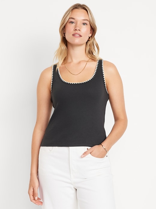 Image number 5 showing, Embroidered Tank Top