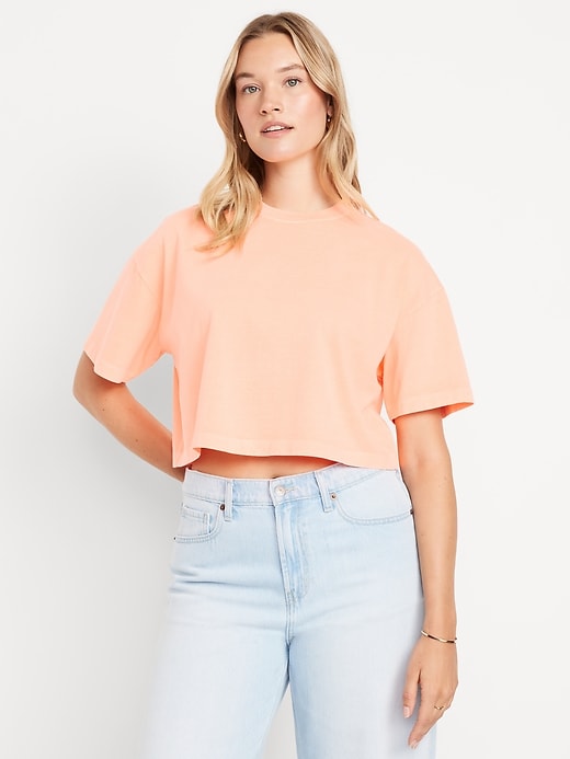 Image number 5 showing, Oversized Cropped T-Shirt