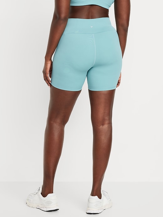 Image number 5 showing, High-Waisted StudioSmooth Biker Shorts -- 6-inch inseam